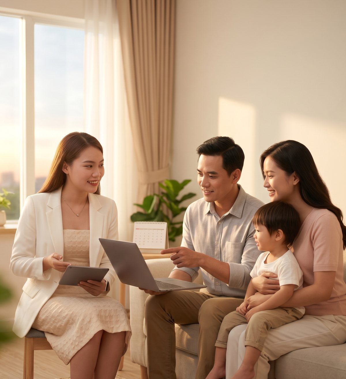 Buổi tư vấn tại nhà cùng gia đình